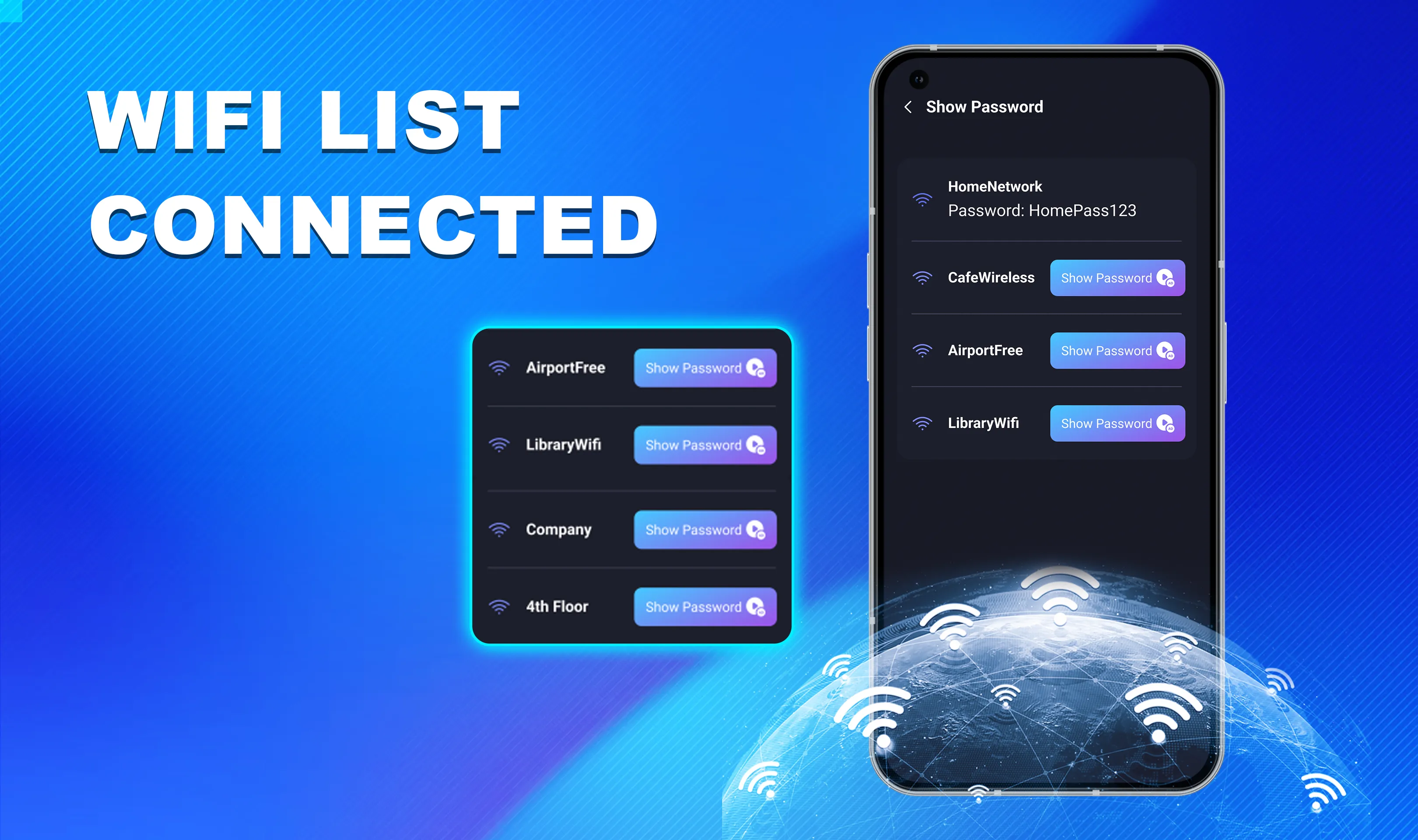 Show WiFi Password & WiFi List | Indus Appstore | Screenshot