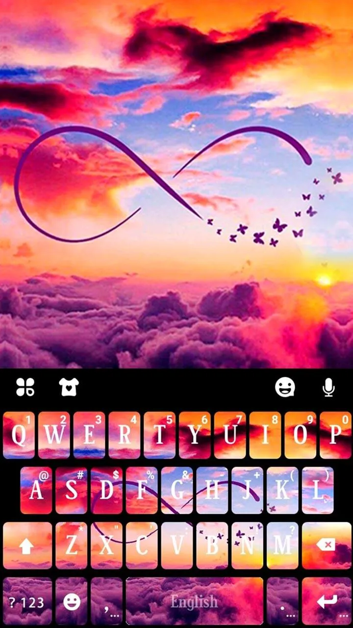 Infinity Sunset Keyboard Theme | Indus Appstore | Screenshot