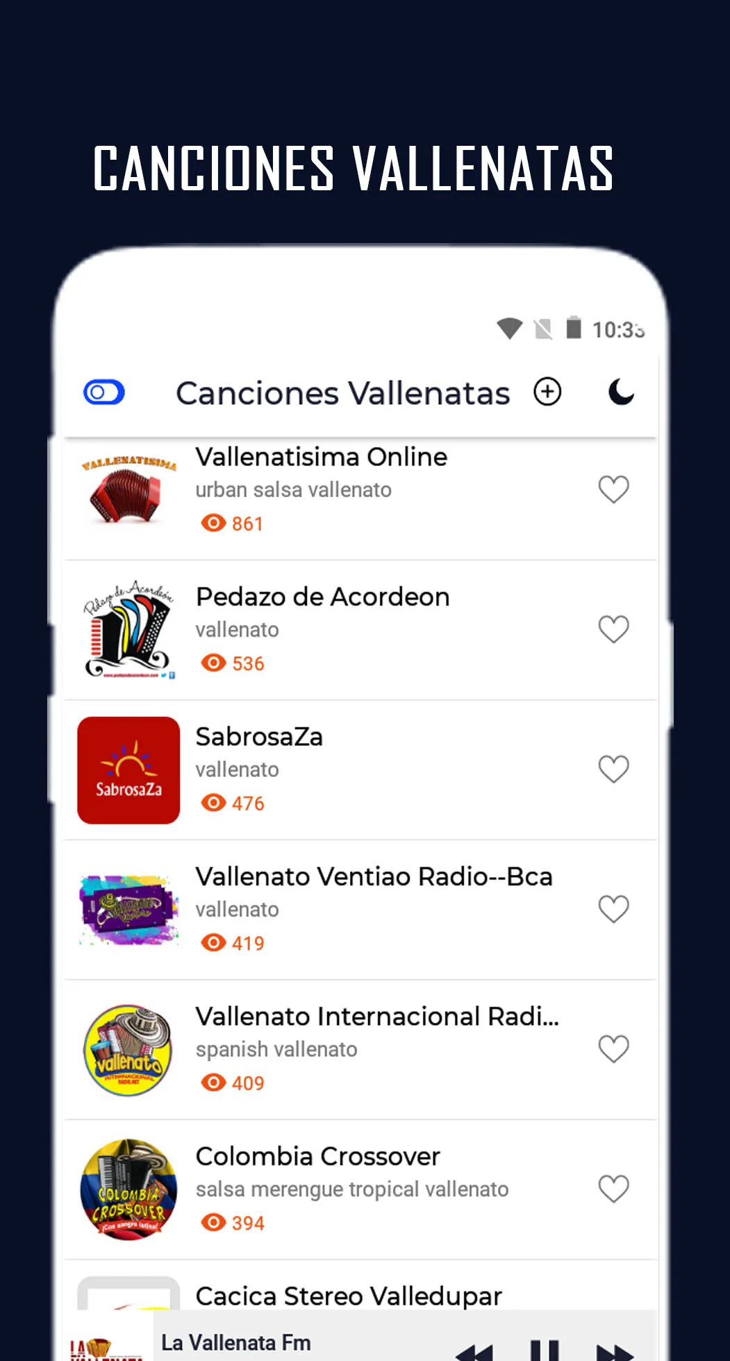 Canciones Vallenatas | Indus Appstore | Screenshot