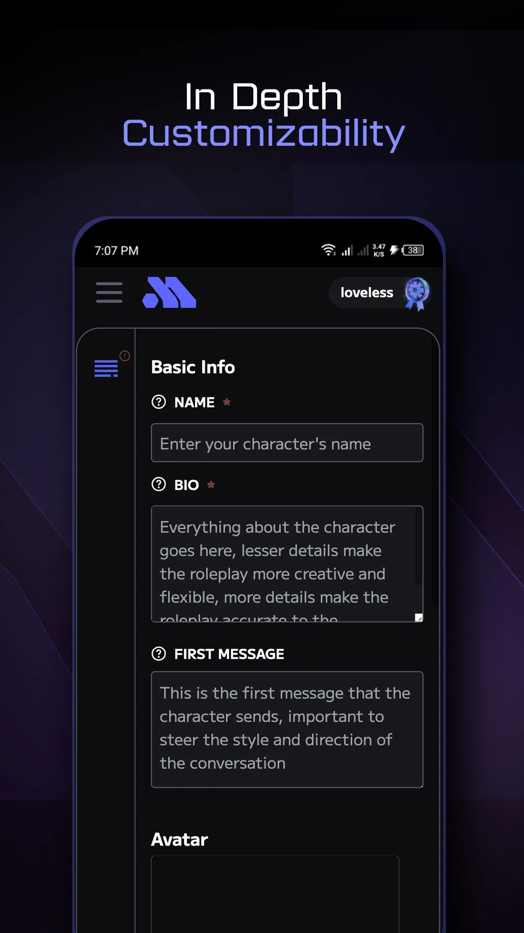 Moemate: Character AI Chat | Indus Appstore | Screenshot