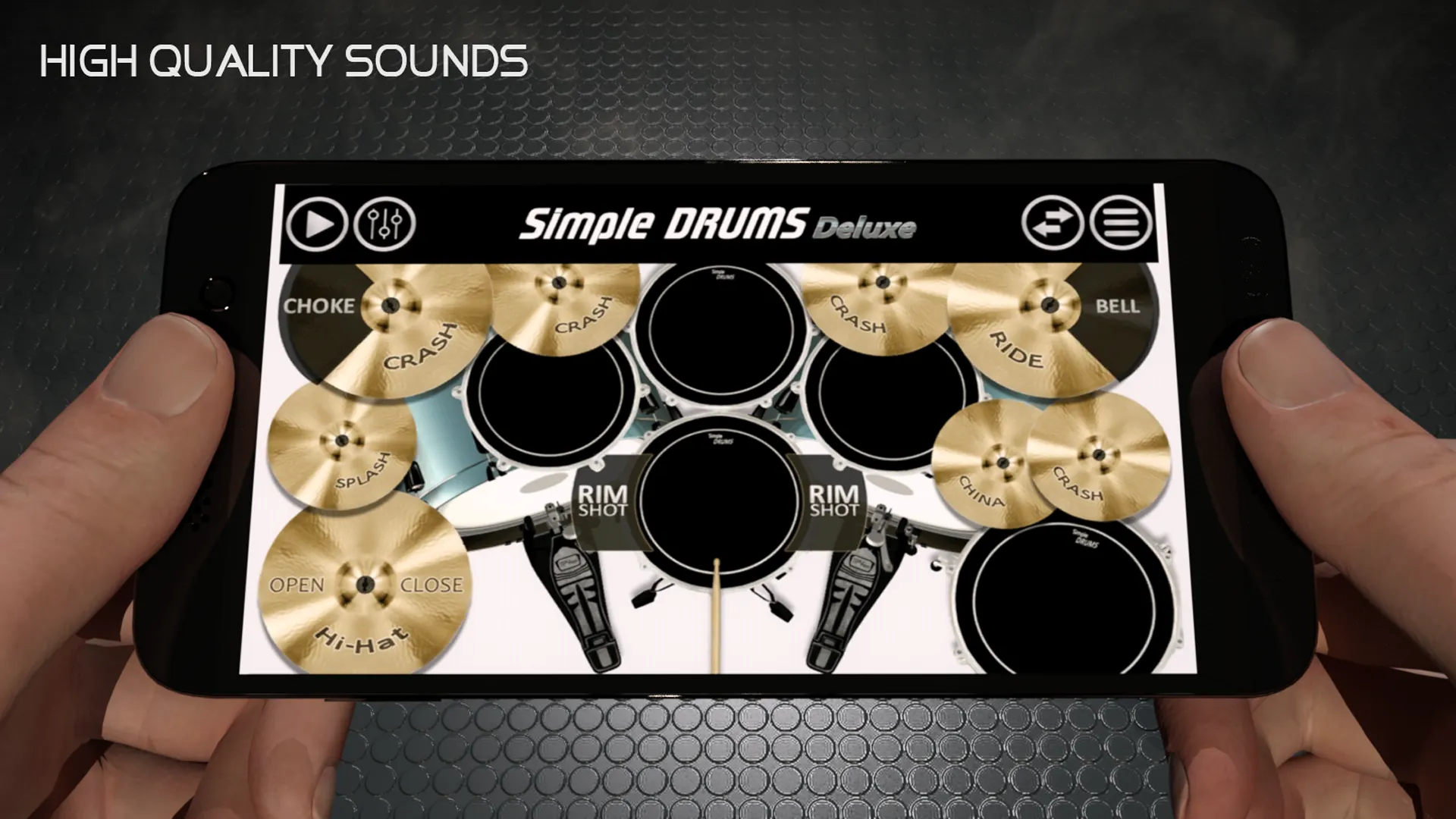 Simple Drums Deluxe - Drum Kit | Indus Appstore | Screenshot