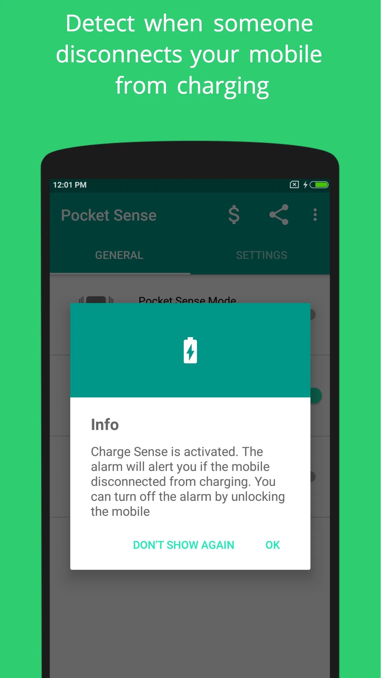 Pocket Sense - Theft Alarm App | Indus Appstore | Screenshot