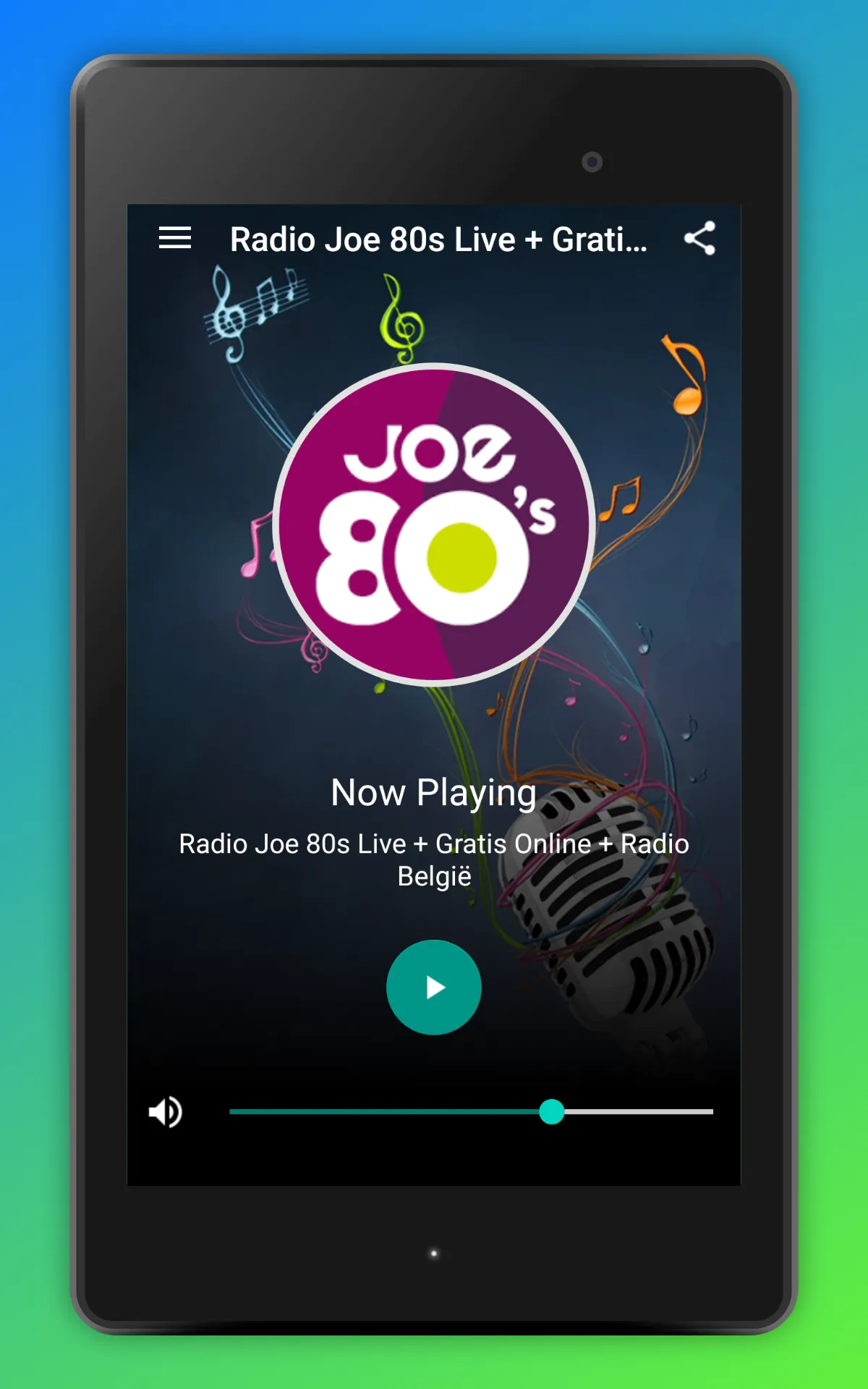 Radio Joe 80s België FM Online | Indus Appstore | Screenshot