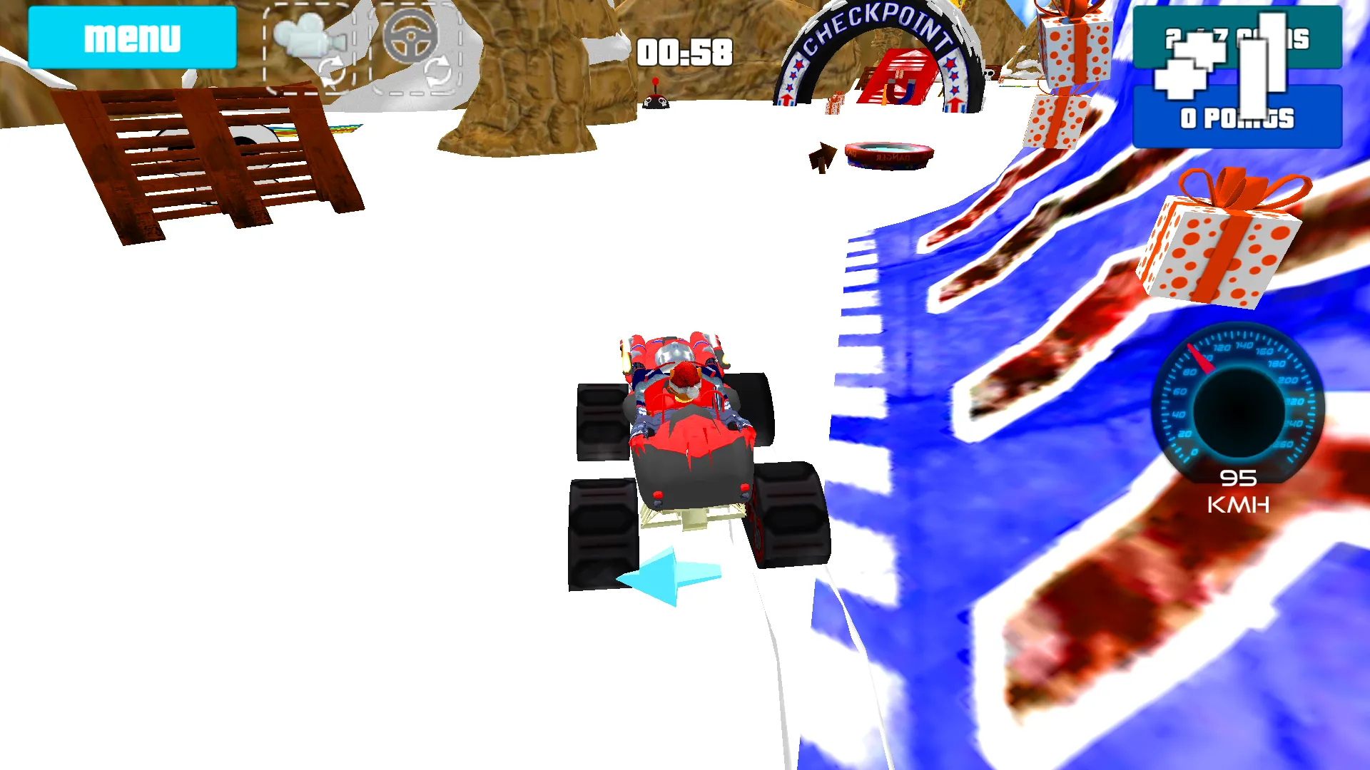 Cat Race Car Snow Drift Stunts | Indus Appstore | Screenshot