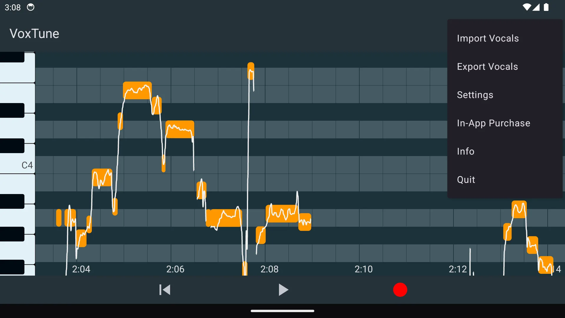 VoxTune - Vocal Pitch Tuner | Indus Appstore | Screenshot