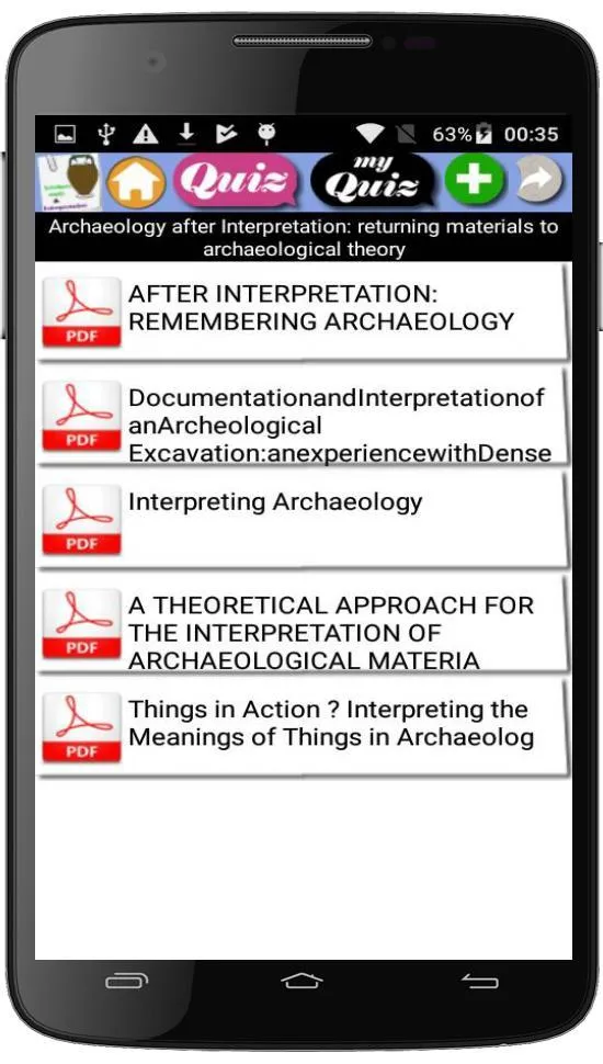 Artefacts study and Interpreta | Indus Appstore | Screenshot