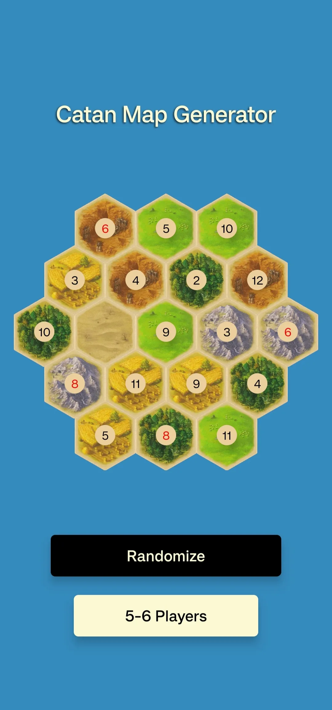 Catan Map Generator | Indus Appstore | Screenshot