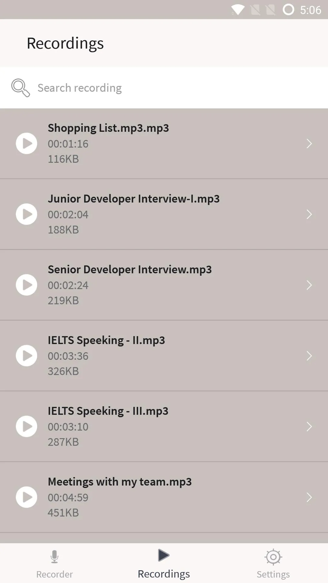 Voice Recorder | Indus Appstore | Screenshot