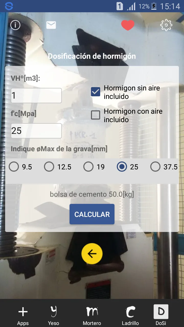 DoSi - Dosificación materiales | Indus Appstore | Screenshot