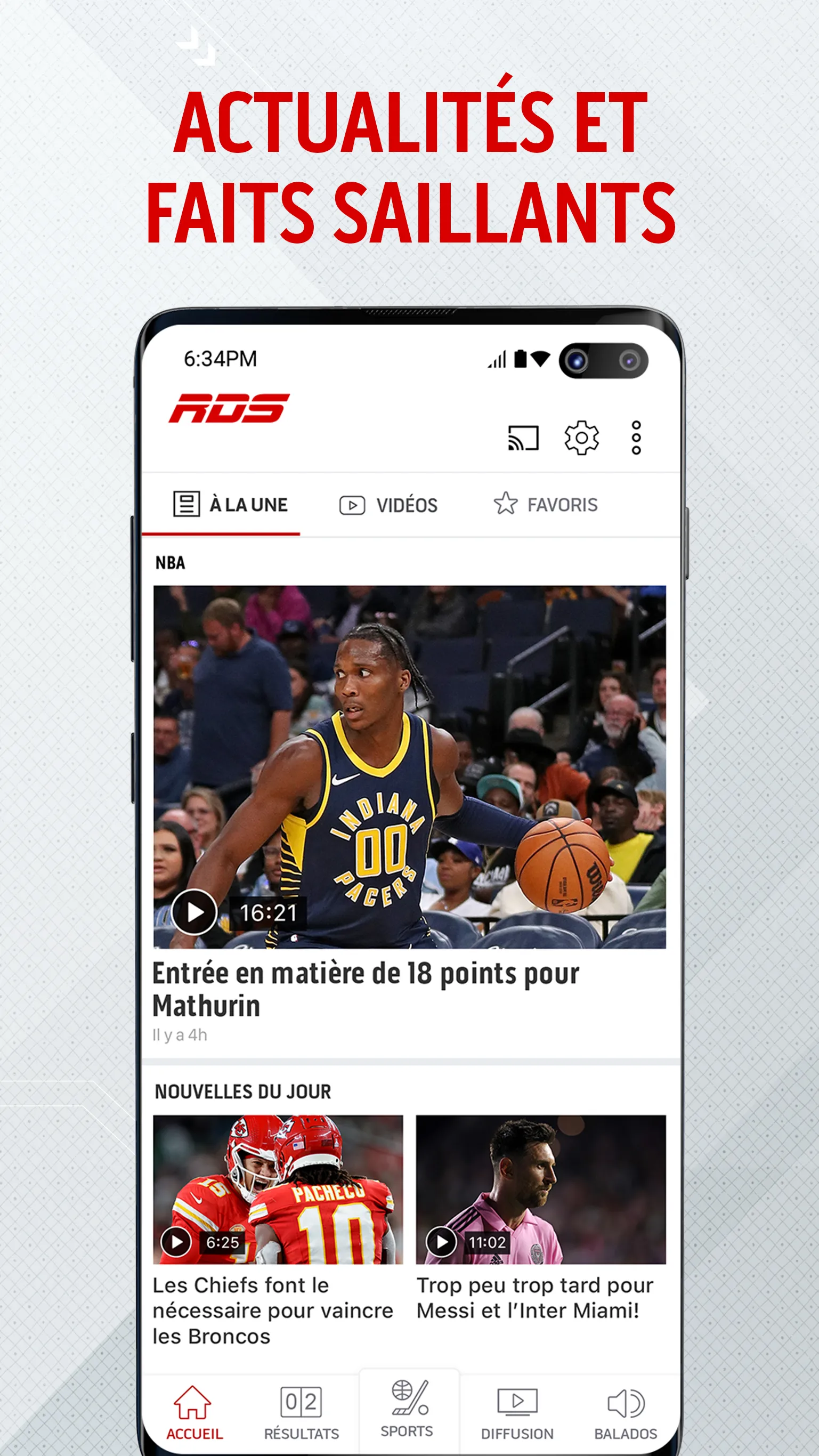 RDS: Sport, Hockey, Super Bowl | Indus Appstore | Screenshot