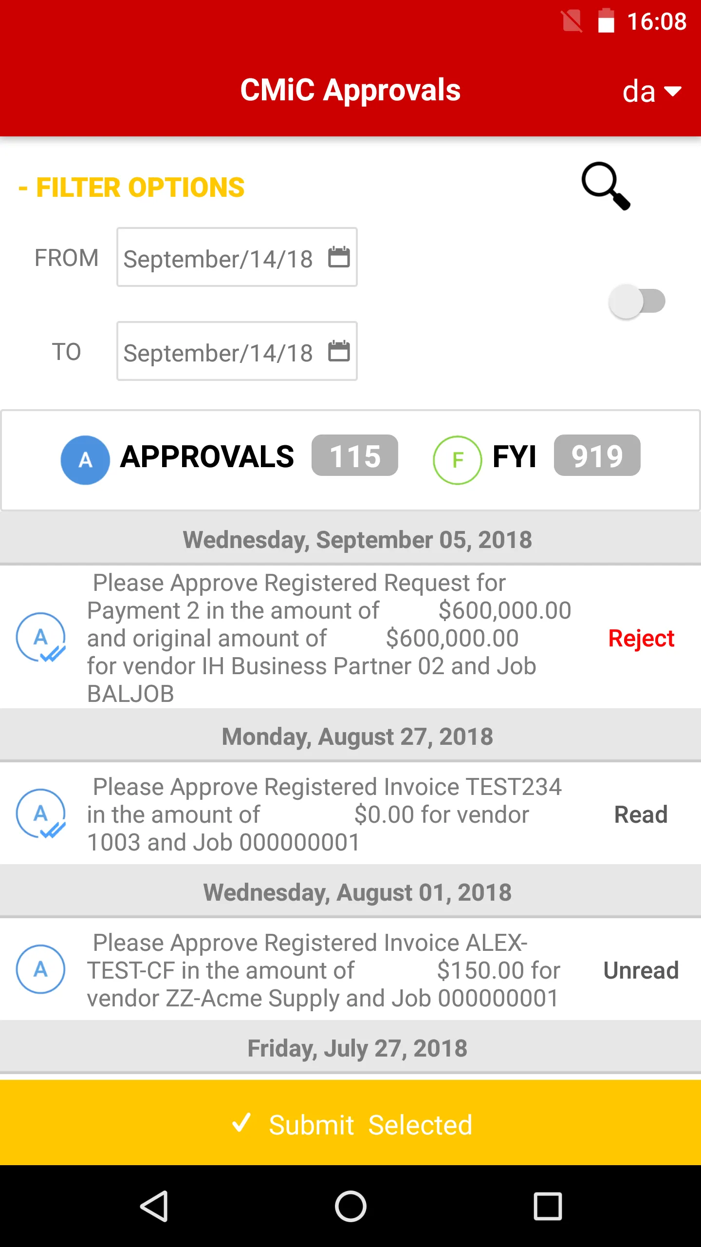 CMiC Approvals | Indus Appstore | Screenshot