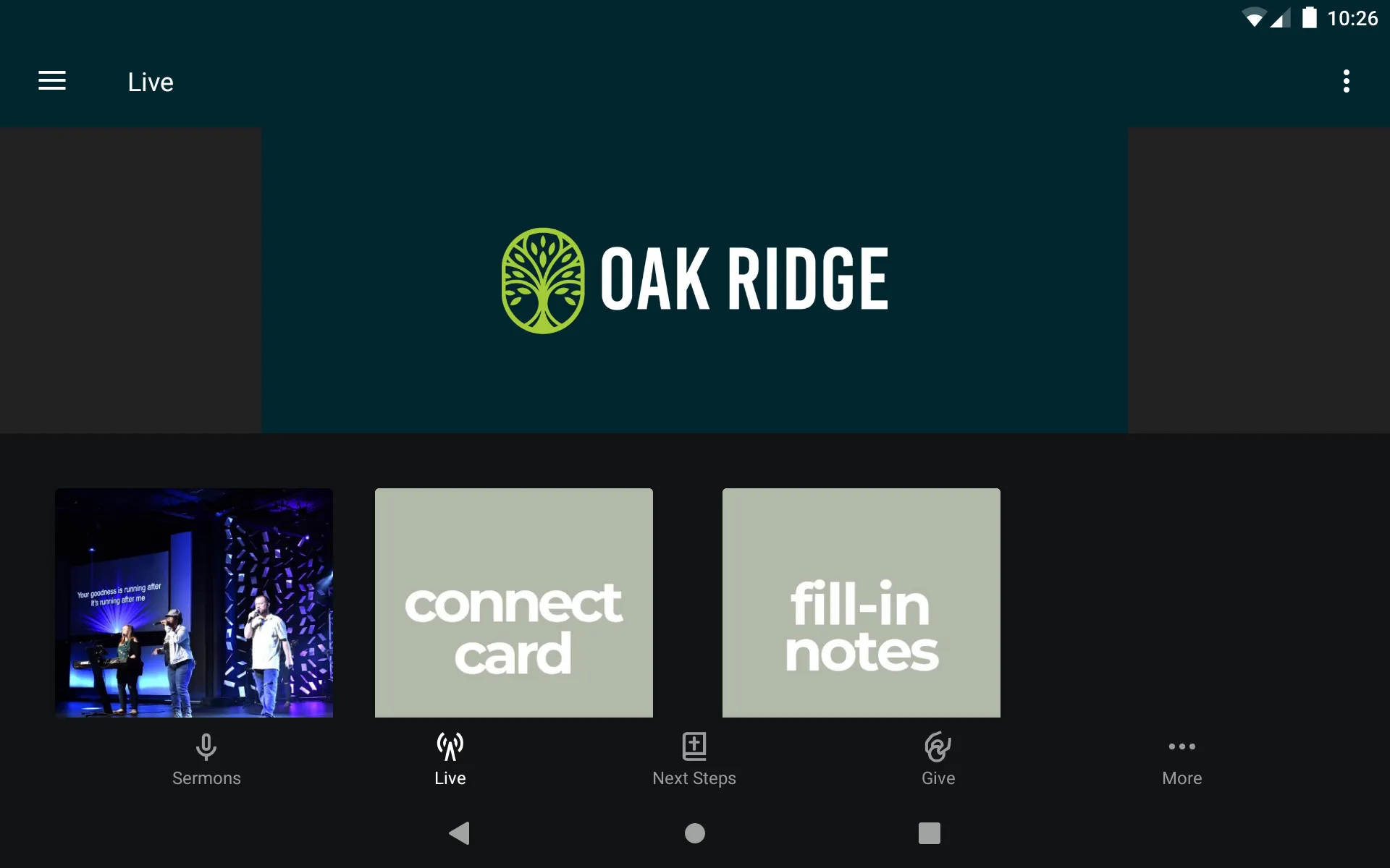 Oak Ridge Church | Indus Appstore | Screenshot