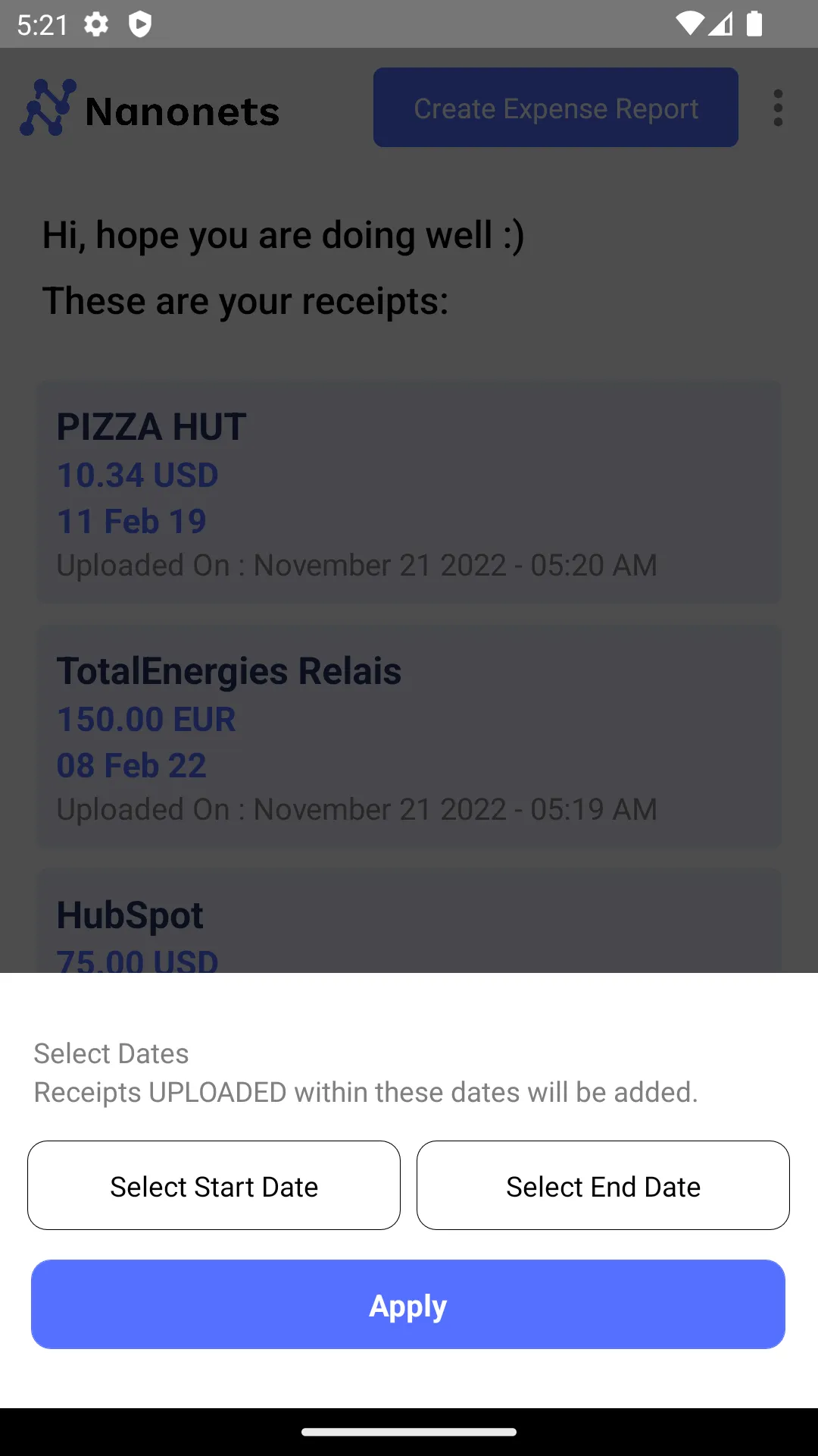 Nanonets Receipts & Expenses | Indus Appstore | Screenshot