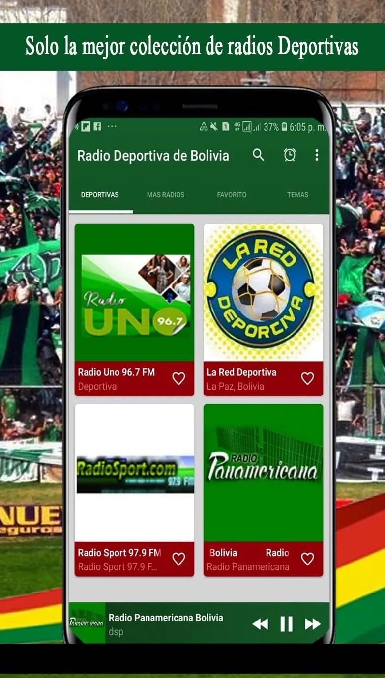 Radios Deportivos de Bolivia | Indus Appstore | Screenshot