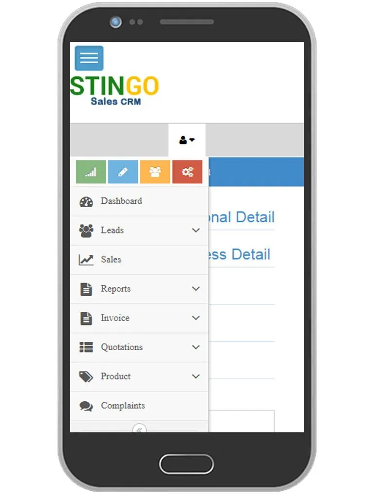 STINGO Cloud Telephony CRM | Indus Appstore | Screenshot