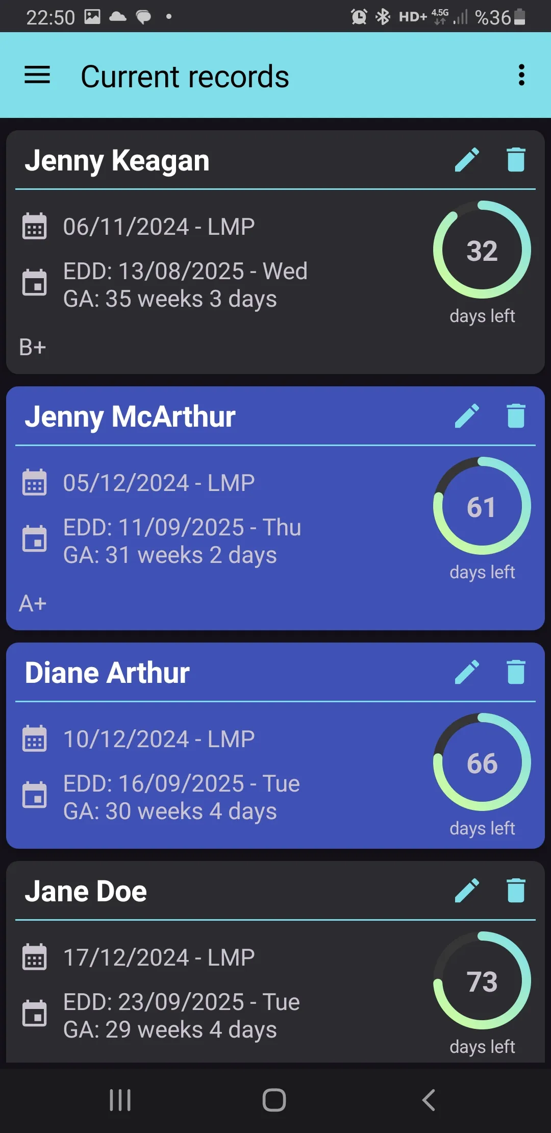 Gestational Age Calculator | Indus Appstore | Screenshot