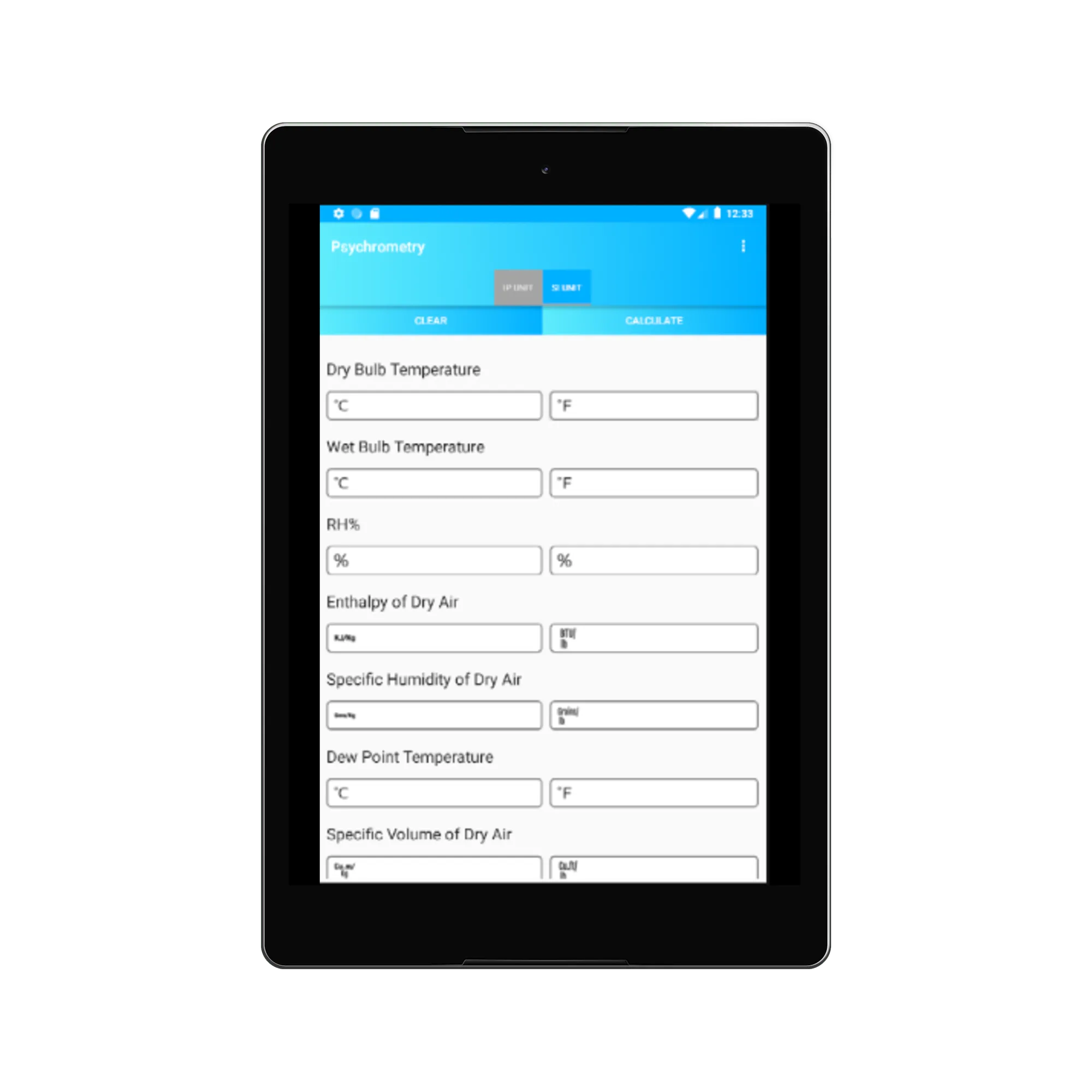 Psychrometry Calculator | Indus Appstore | Screenshot