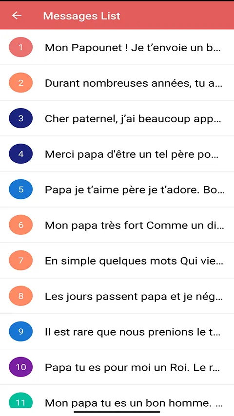 je t’aime Papa  SMS | Indus Appstore | Screenshot