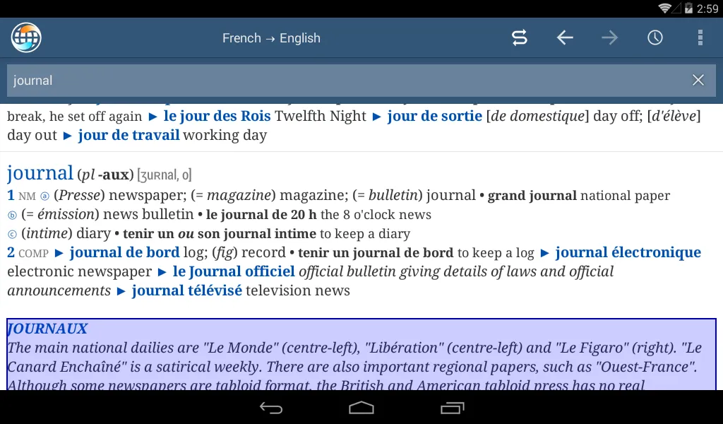 Ultralingua Dictionaries | Indus Appstore | Screenshot