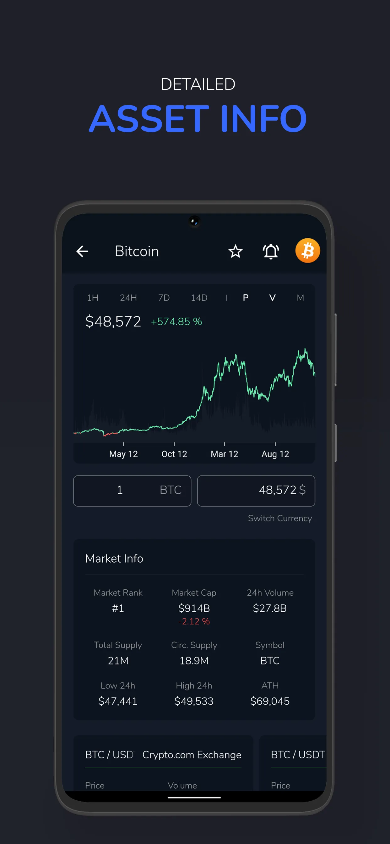 Vision: Bitcoin Crypto Wallet | Indus Appstore | Screenshot