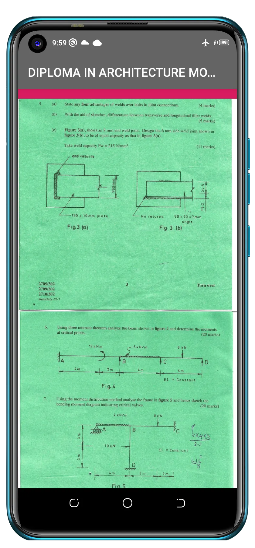 DIPLOMA IN ARCHITECTURE PAPERS | Indus Appstore | Screenshot