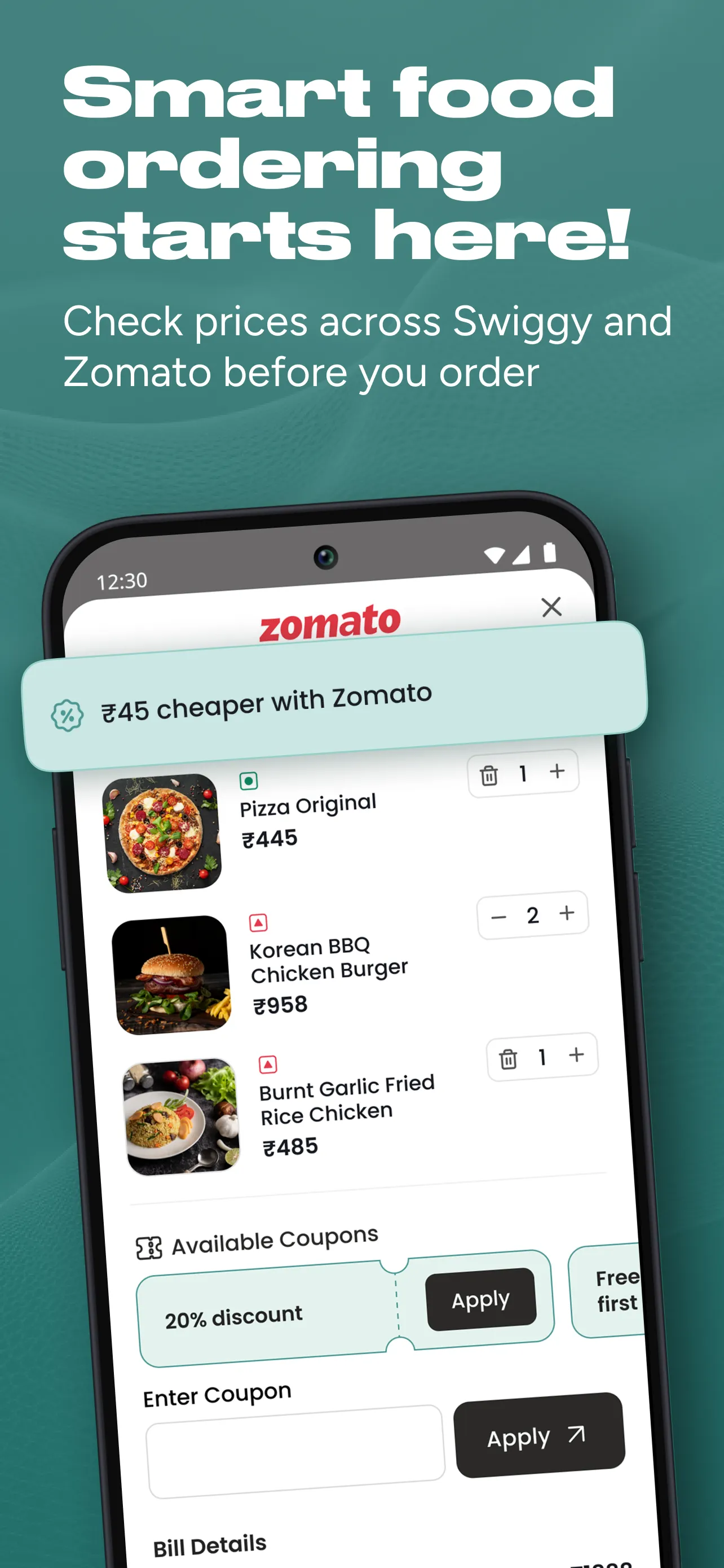 GetDirect - Compare Food Apps | Indus Appstore | Screenshot