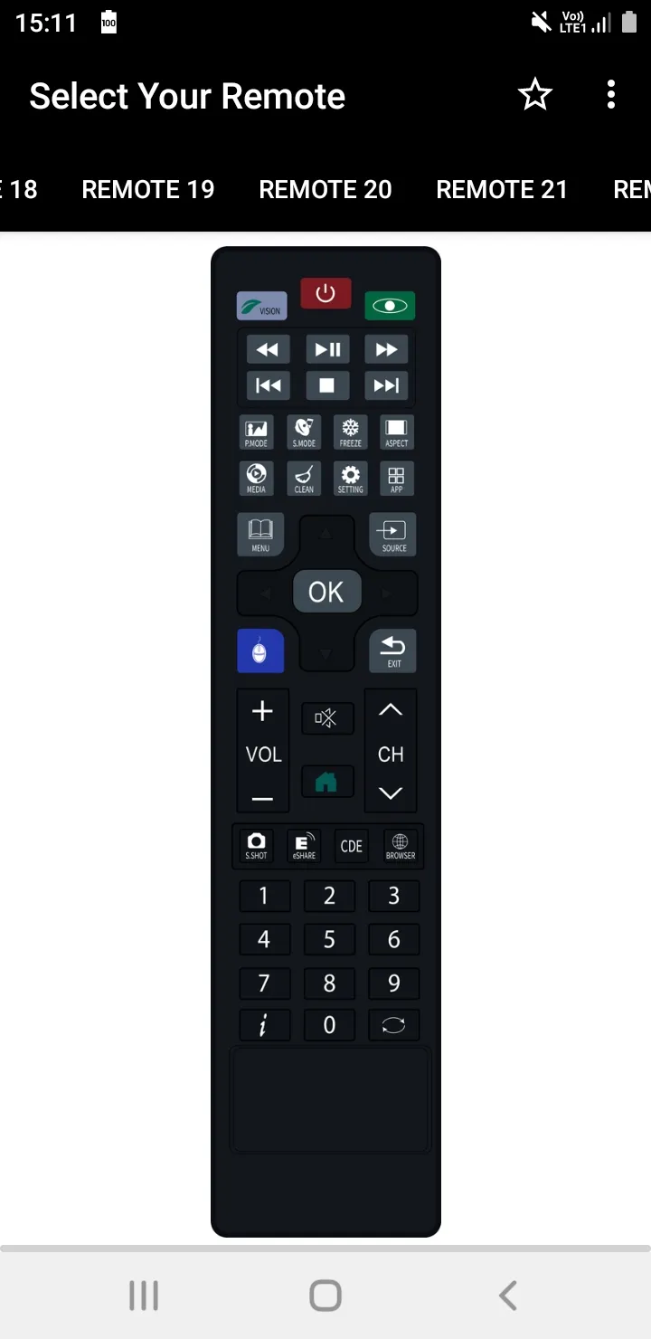 VU TV Remote | Indus Appstore | Screenshot