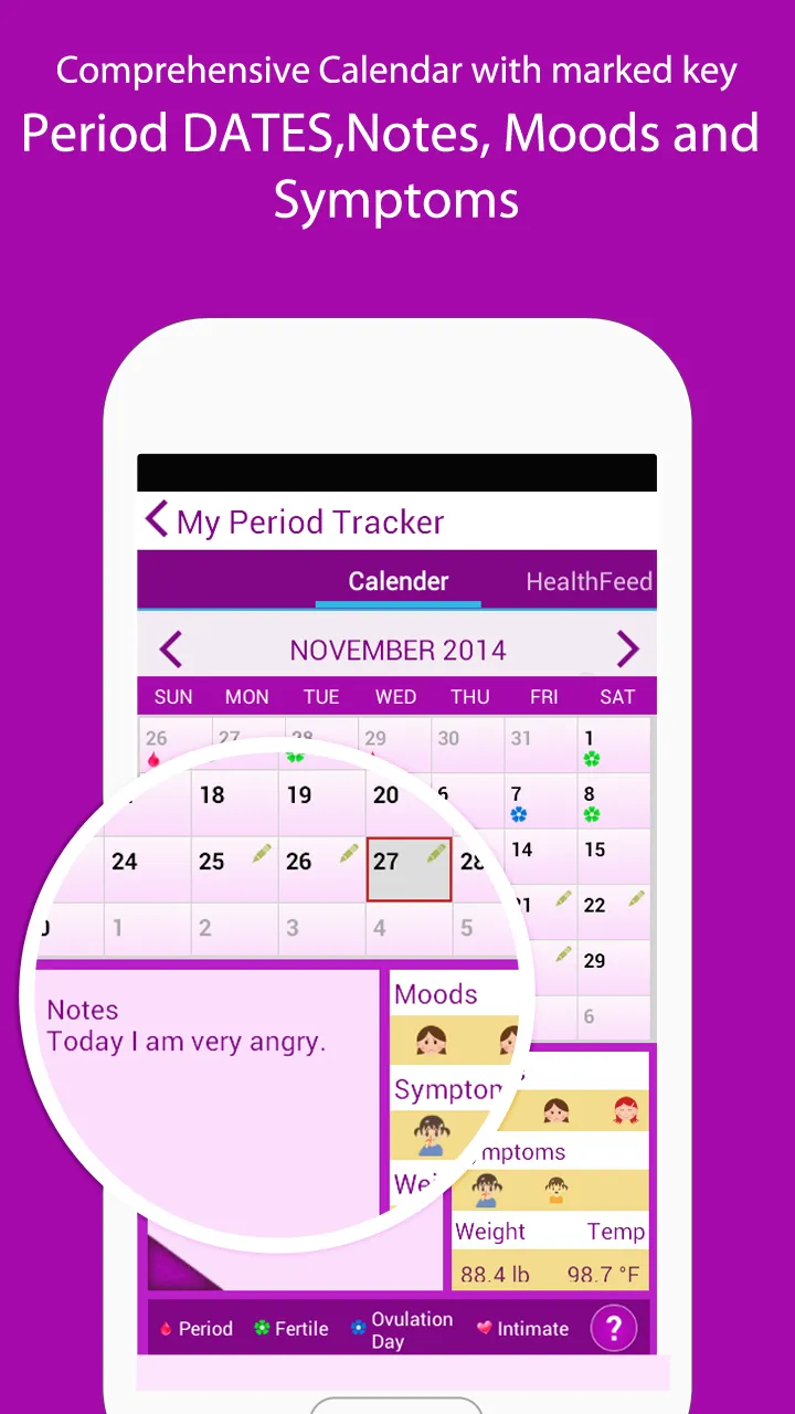 My Period Tracker / Calendar | Indus Appstore | Screenshot