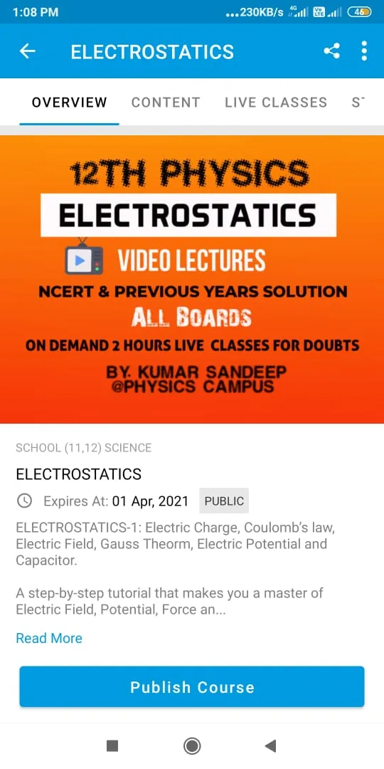 Physics Campus | Indus Appstore | Screenshot