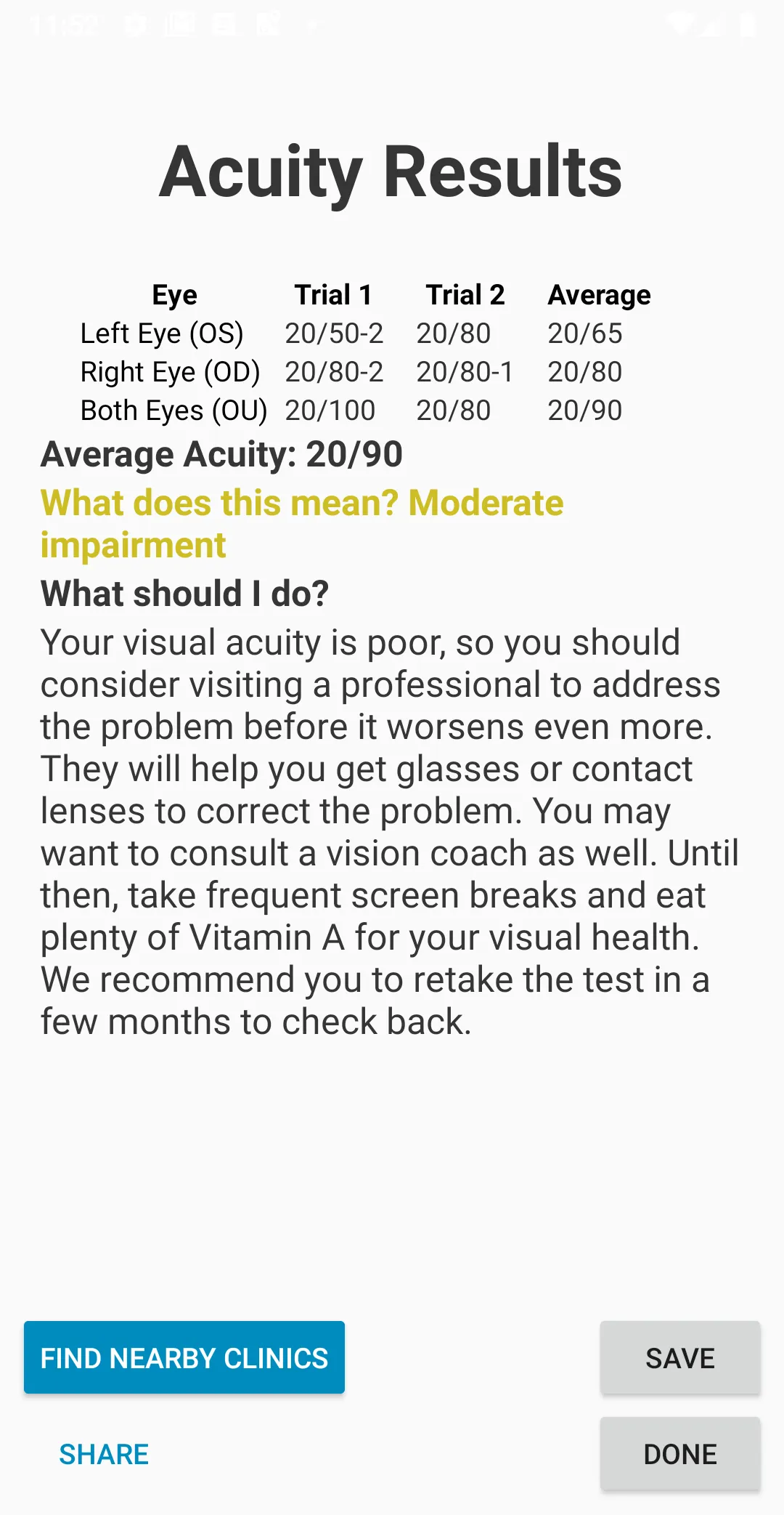 OcularCheck: Acuity Exam | Indus Appstore | Screenshot