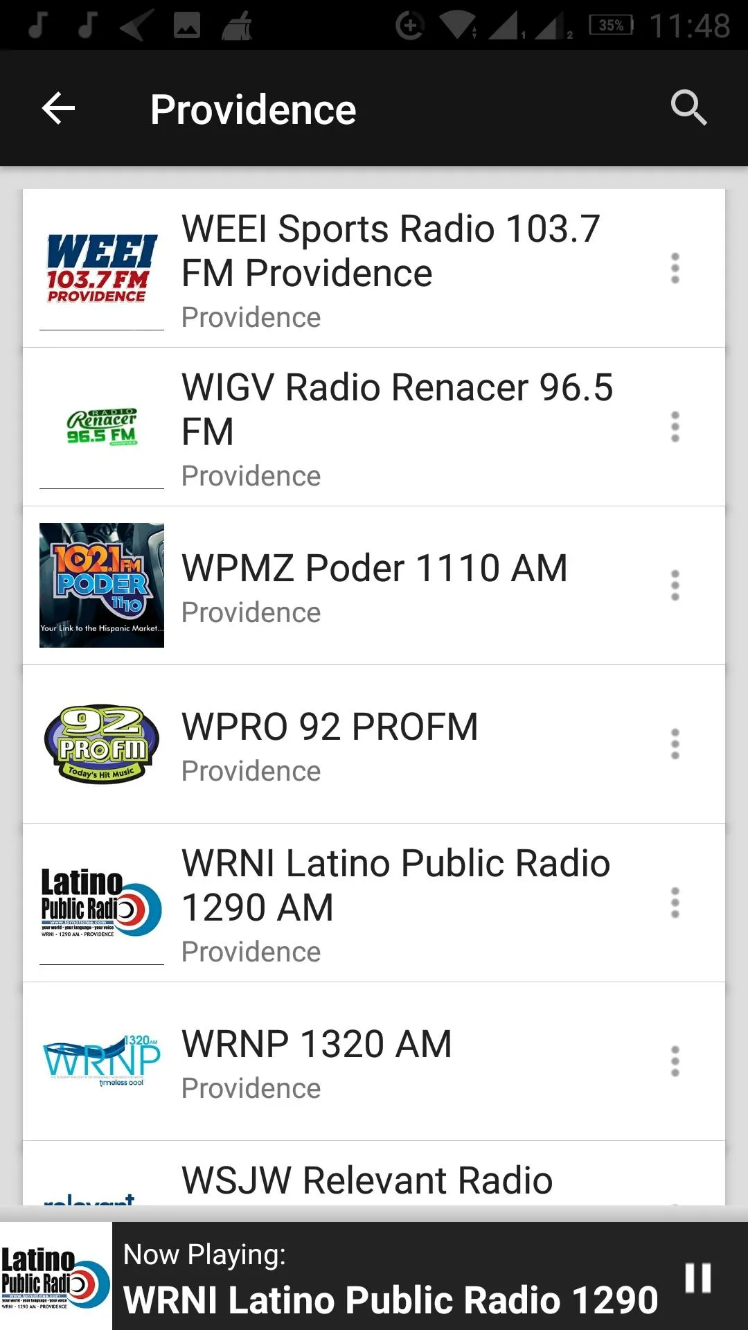 Rhode Island Radio Stations | Indus Appstore | Screenshot