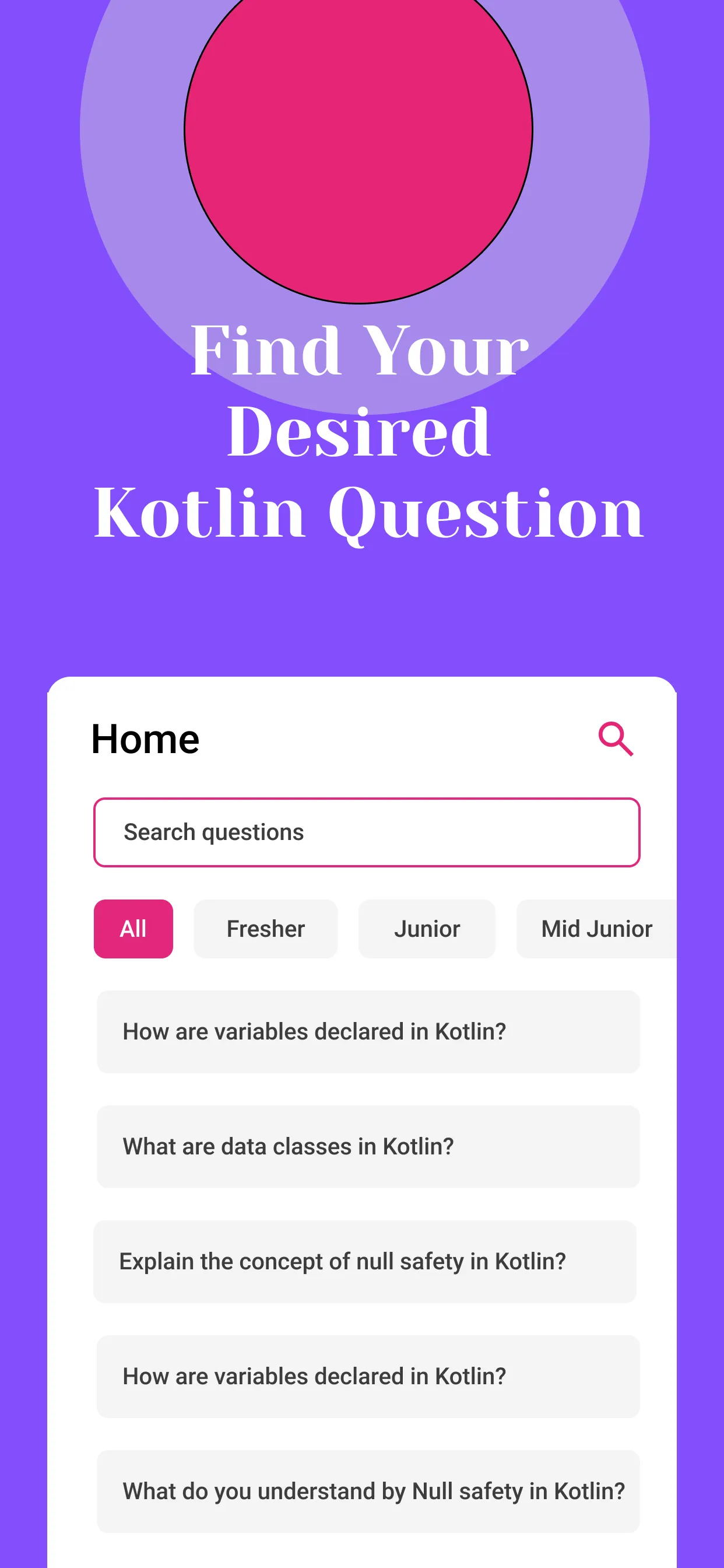 Kotlin Interview Question | Indus Appstore | Screenshot