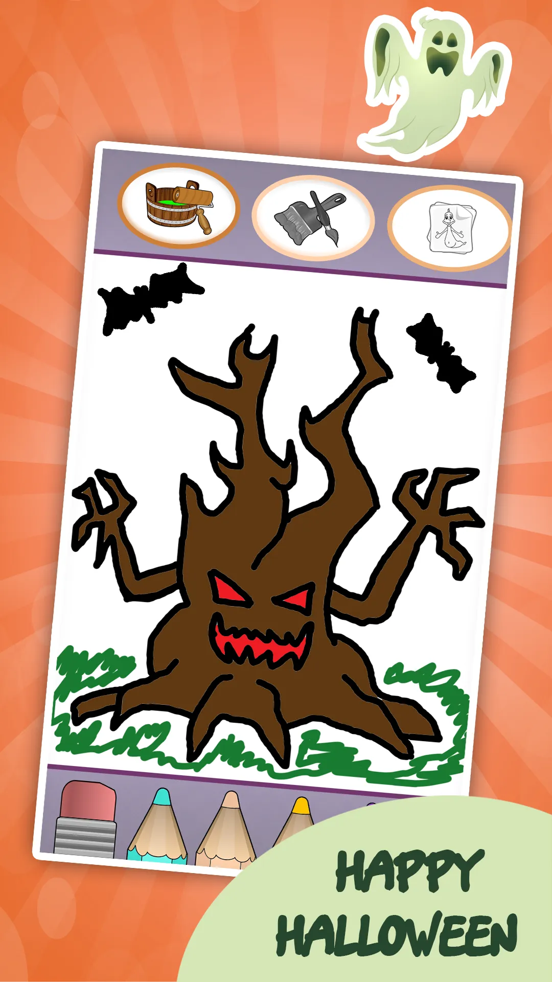 Kids coloring book halloween | Indus Appstore | Screenshot