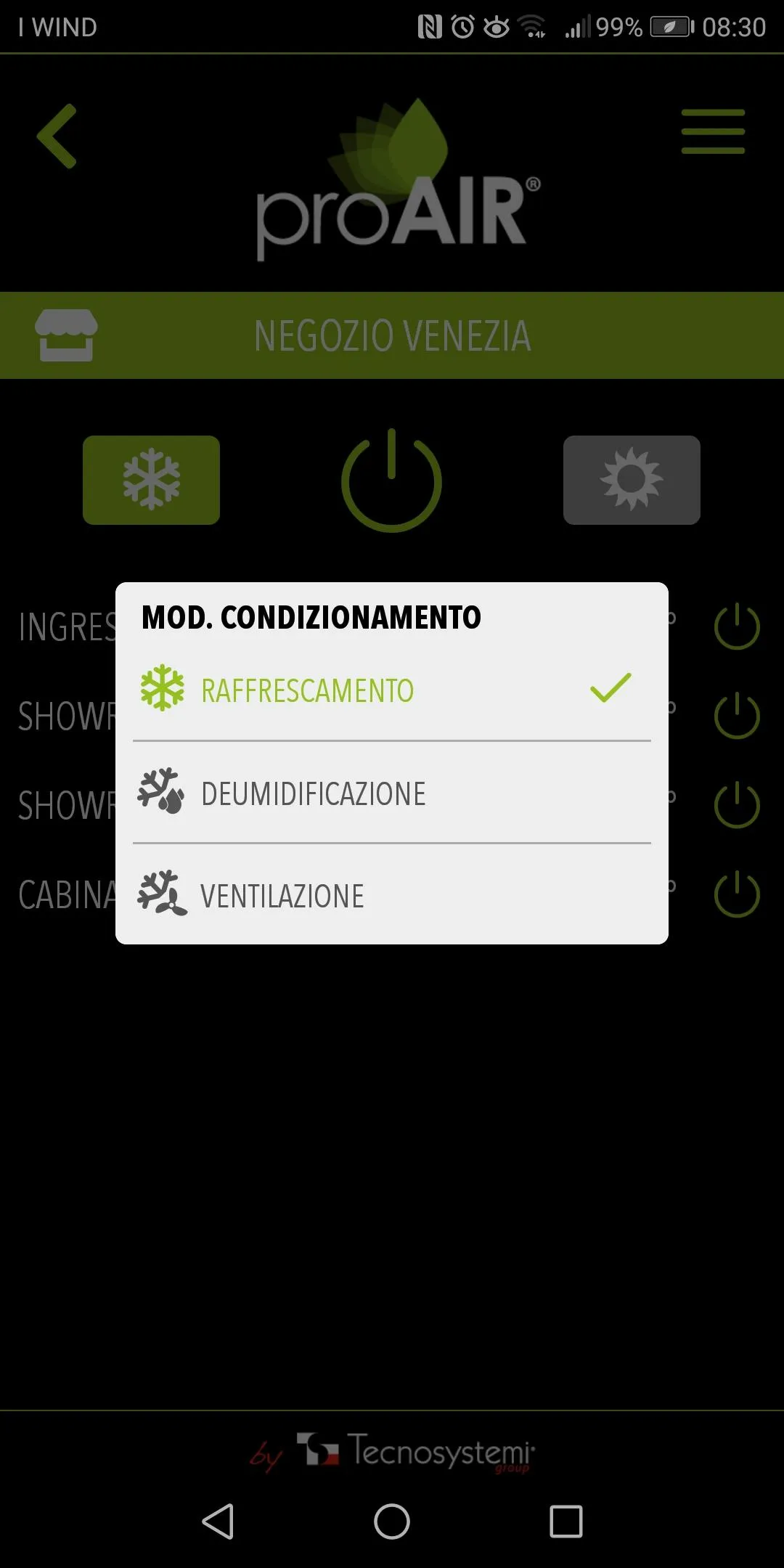 ProAir MULTI ZONE Tecnosystemi | Indus Appstore | Screenshot