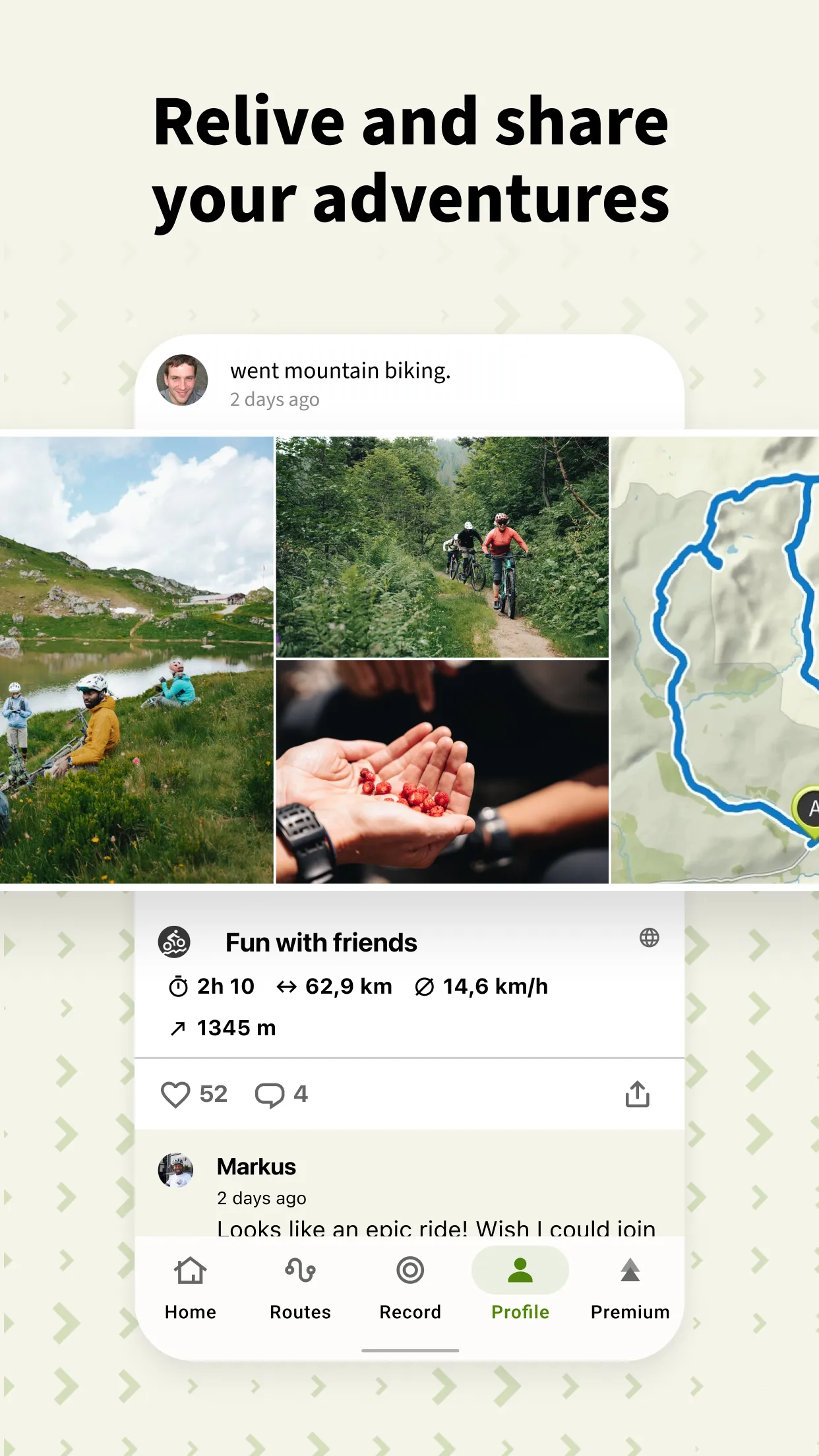 komoot - hike, bike & run | Indus Appstore | Screenshot