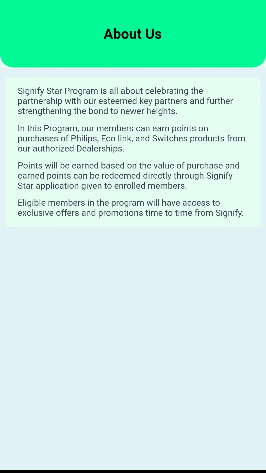 Signify Star Program | Indus Appstore | Screenshot