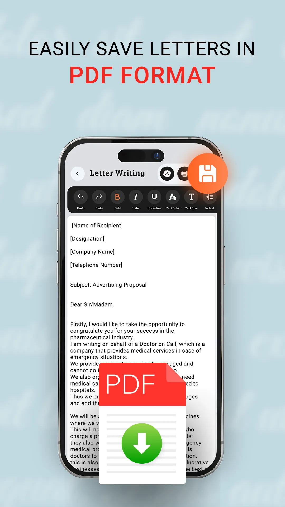 Letter Writing Templates | Indus Appstore | Screenshot