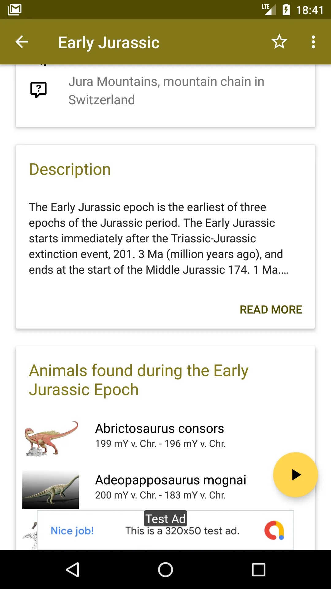 World of Dinosaurs | Indus Appstore | Screenshot