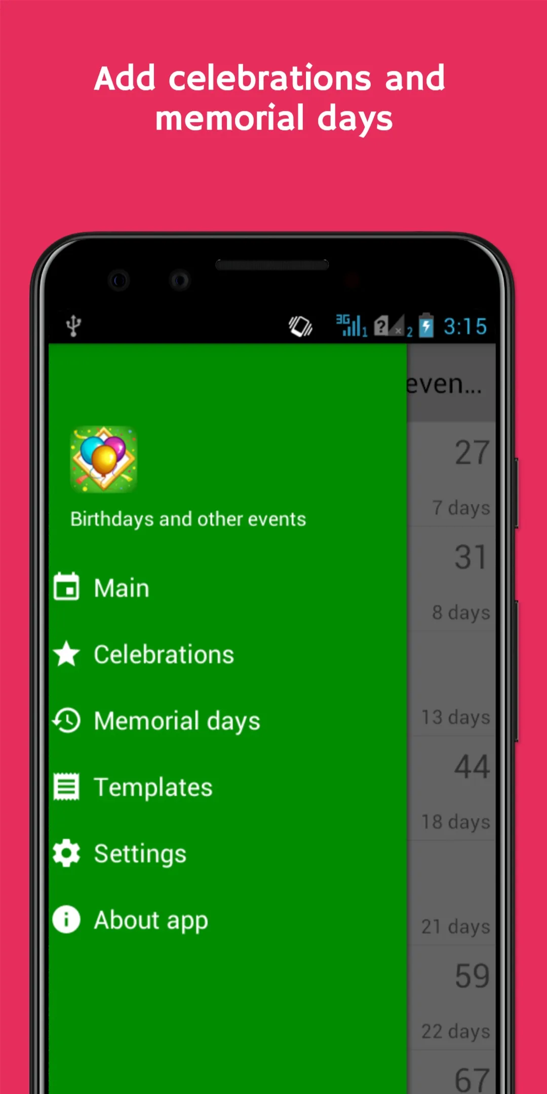Birthdays & Events Reminder | Indus Appstore | Screenshot