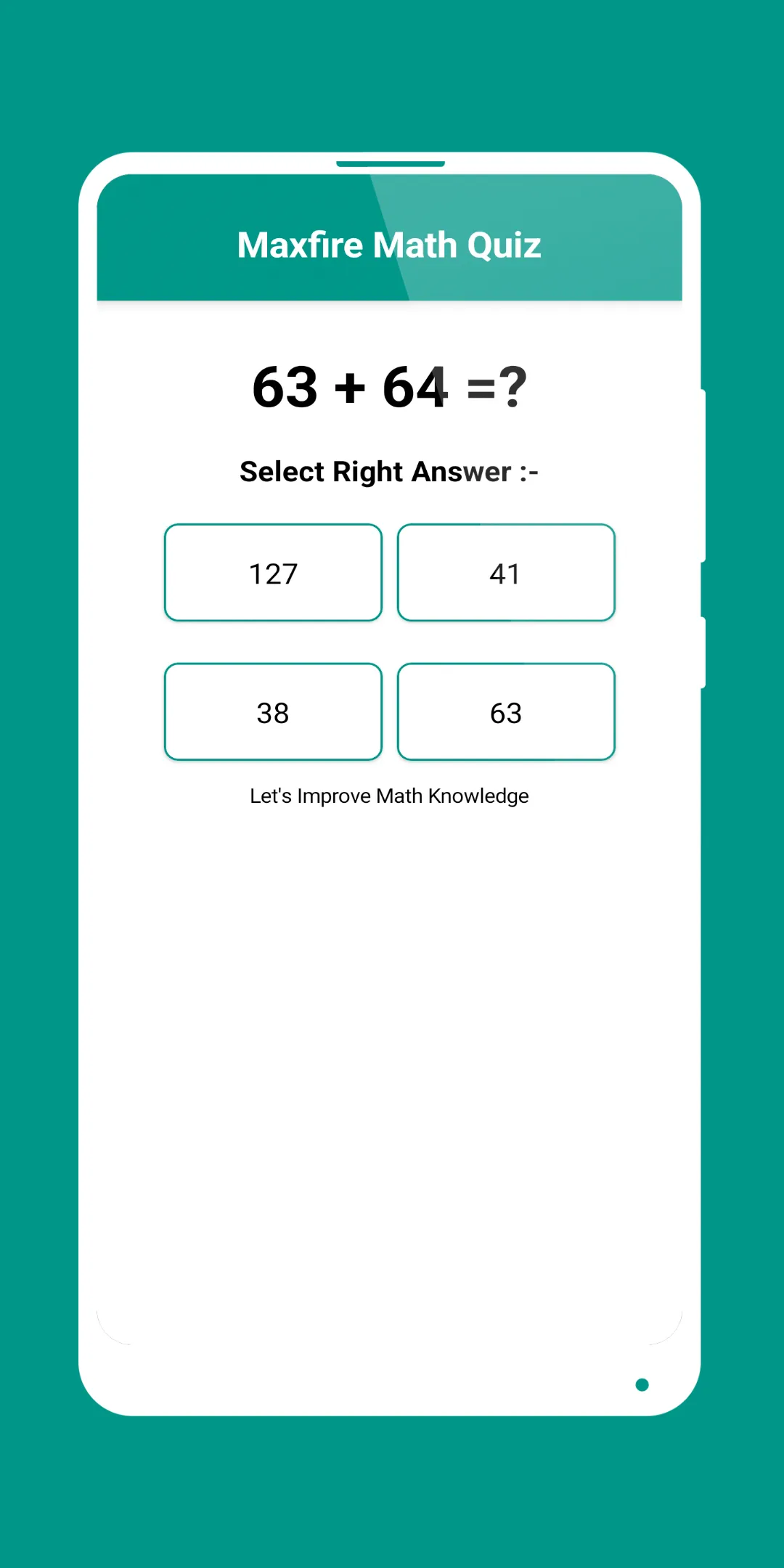 Maxfire Math Quiz - Knowledge | Indus Appstore | Screenshot