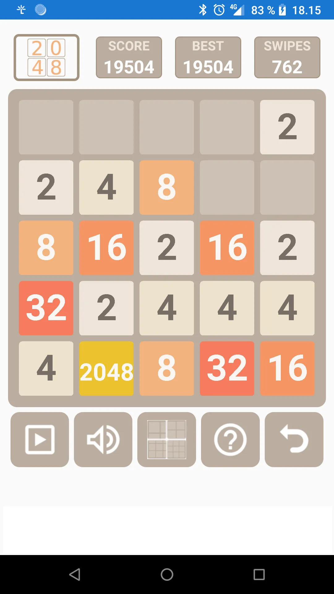 A 2048 Puzzle | Indus Appstore | Screenshot