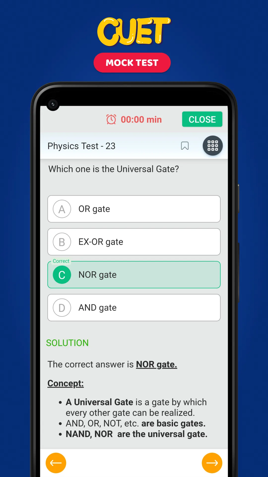 cuet mock test | Indus Appstore | Screenshot