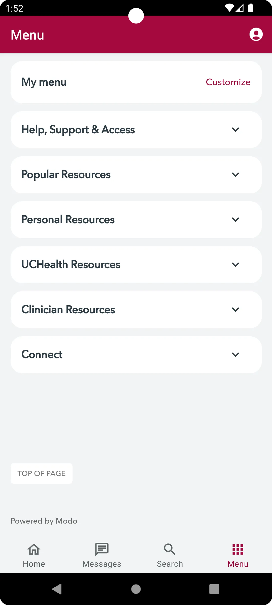 oneSOURCE by UCHealth | Indus Appstore | Screenshot