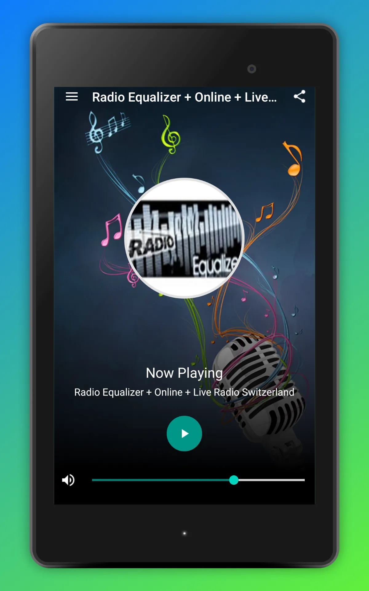 Radio Equalizer FM Schweiz App | Indus Appstore | Screenshot