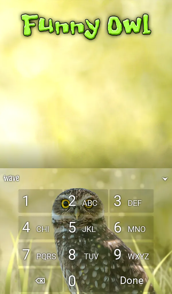 Funny Owl Keyboard & Wallpaper | Indus Appstore | Screenshot