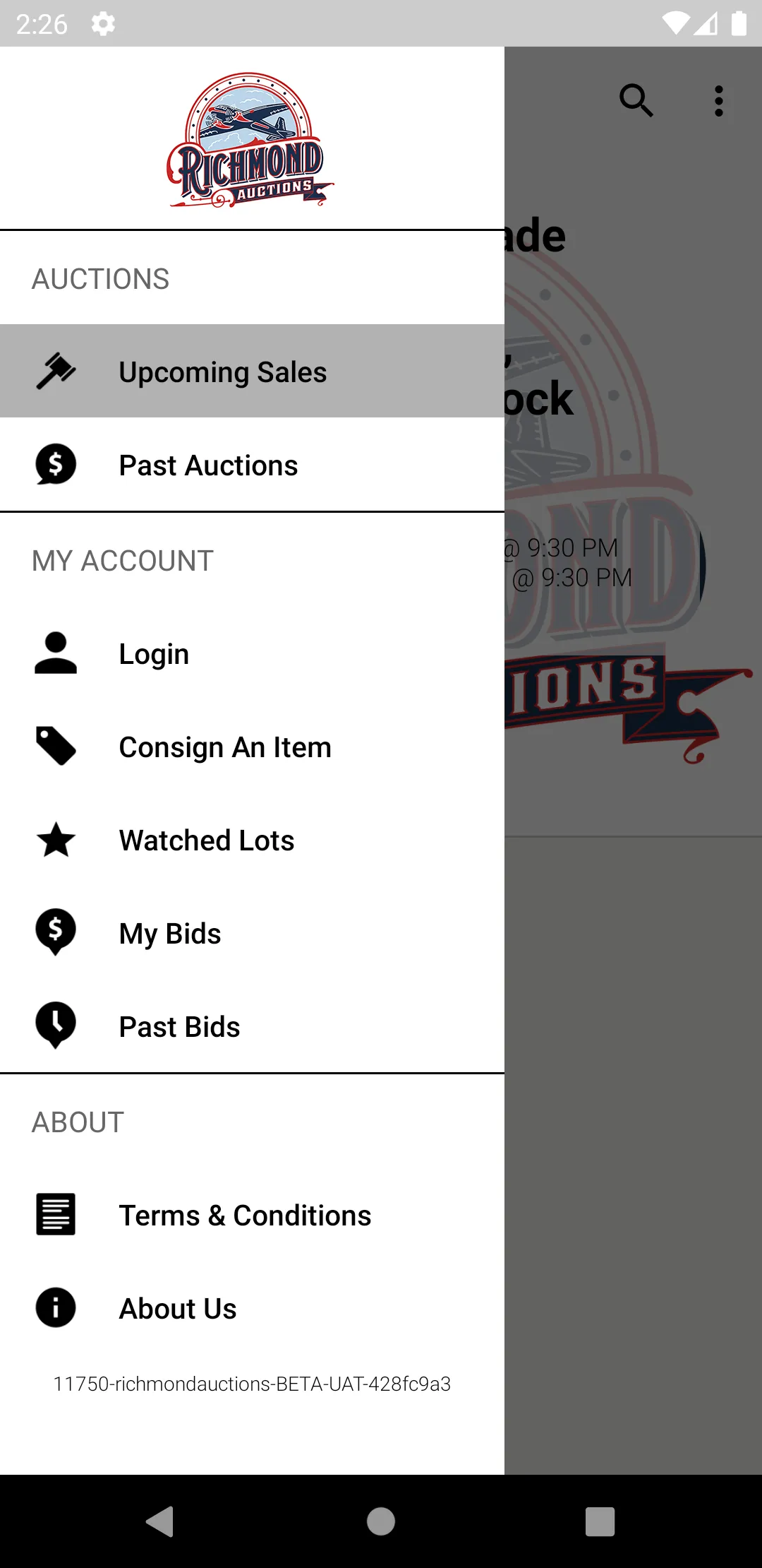 Richmond Auctions | Indus Appstore | Screenshot