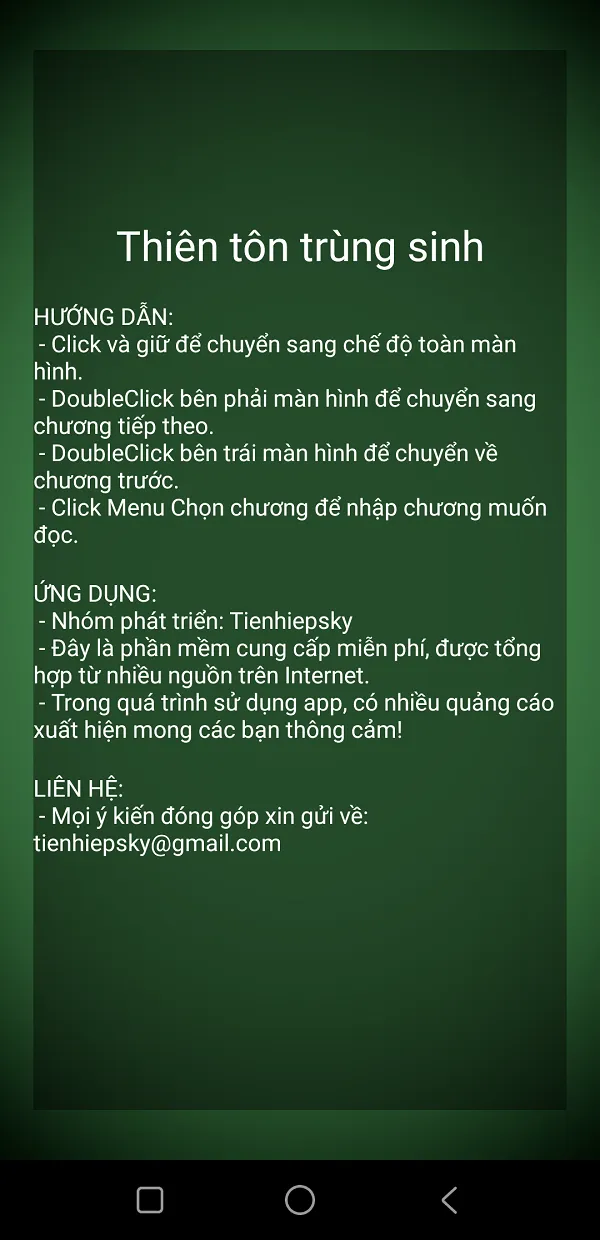 Thien ton trung sinh - Truyen | Indus Appstore | Screenshot