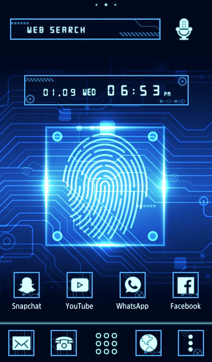 Fingerprint Confirmation Theme | Indus Appstore | Screenshot