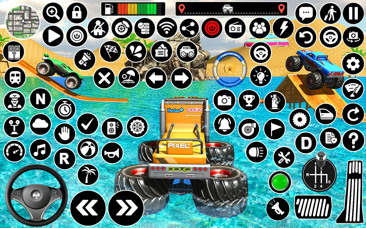 Monster Truck Water Surfing 3D | Indus Appstore | Screenshot