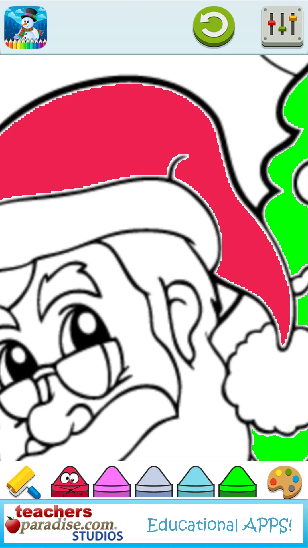 Kids Christmas Coloring Pages | Indus Appstore | Screenshot